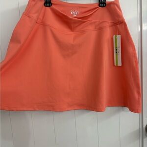 Nicole Miller athletic tennis Sport Coral Skirt